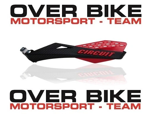 Paramani Circuit Fenix Carbon Rosso Universali per Motard Cross Enduro 28mm