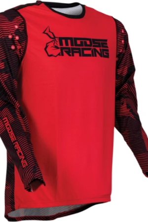 Maglia Cross Moose Racing Agroid Rosso Nero Taglia XXL