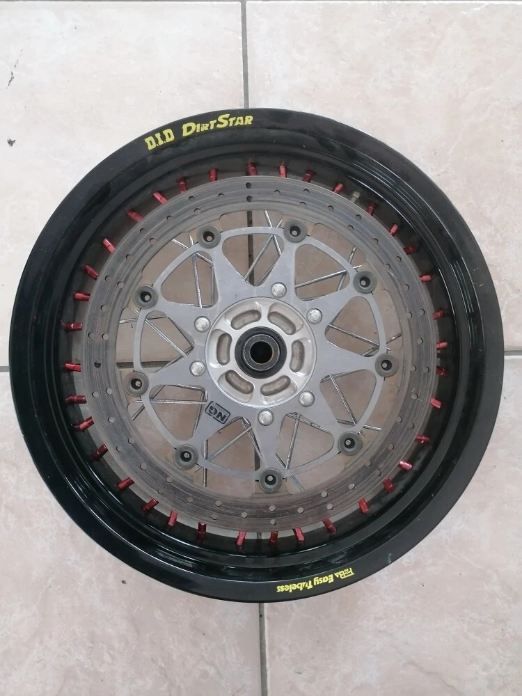 Cerchio Anteriore Supermotard 16.5" x 3.50" DID Dirt Star / FABA Easy Tubeless Honda CRF (Senza Disco) - immagine 2