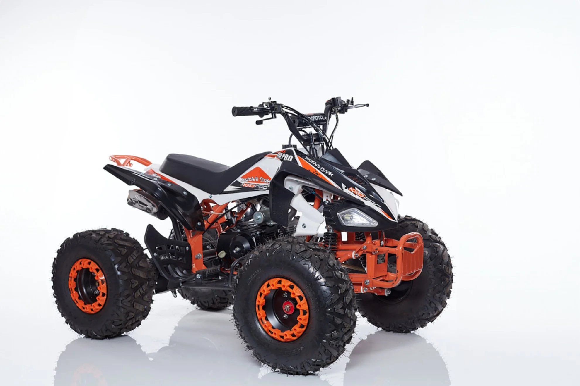 ZTech New Scorpion Pro R7 Nuovo Quad 125cc Non Omologato - Nero/Arancio Pronta Consegna