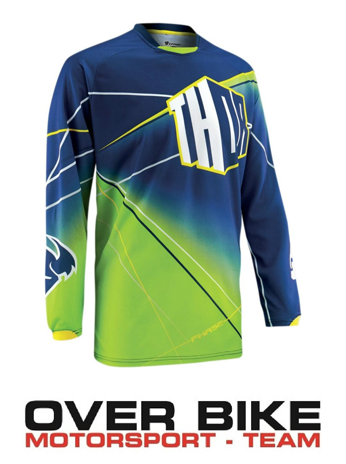 Maglia Cross Thor Phase Prism Blu Verde Taglia M