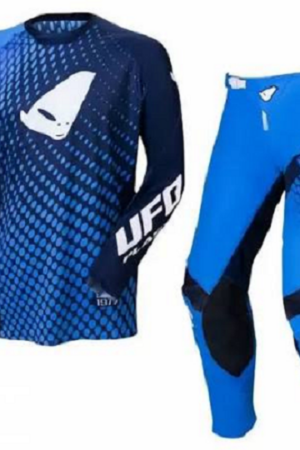 Completo Motocross Enduro Ufo Plast Slim Radom Blue - Maglia M / Pantalone 50
